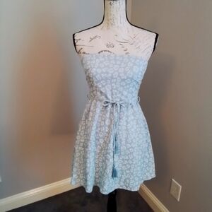 NWT Le Lis Collection Strapless Better Together Dress Baby Blue - S
